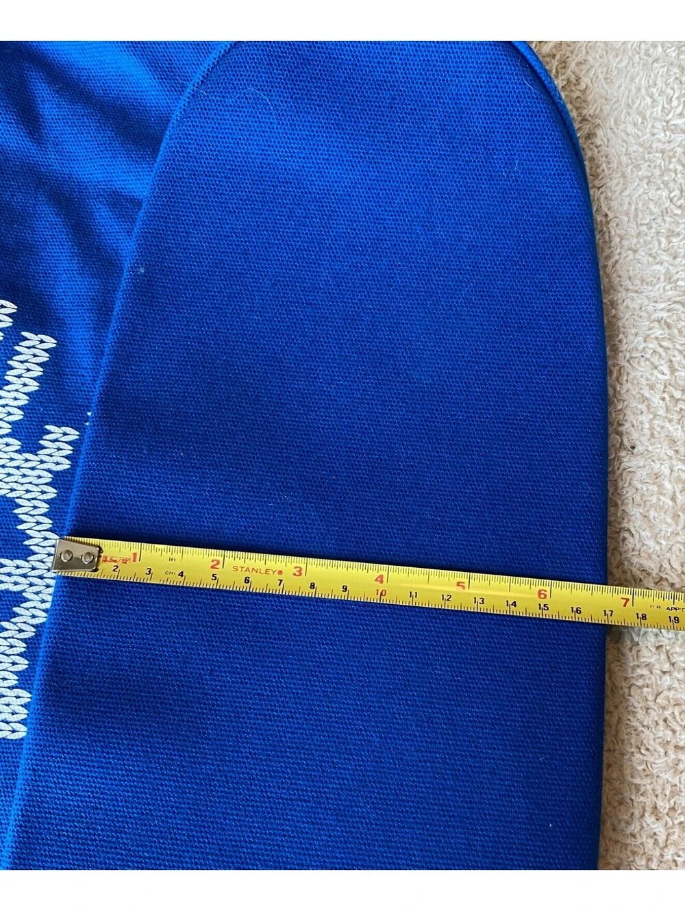Punctuate Barnes & Noble Royal Blue Snowflake Holiday Tote Bag Jingle Bell Poms